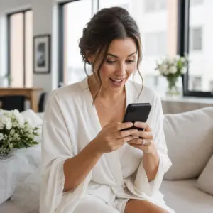 Anonimowa influencerka po ślubie rozwijająca profil w mediach społecznościowych i otrzymująca propozycje współpracy