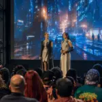Prezentacja zwiastuna futurystycznego serialu science fiction podczas konwentu popkulturowego