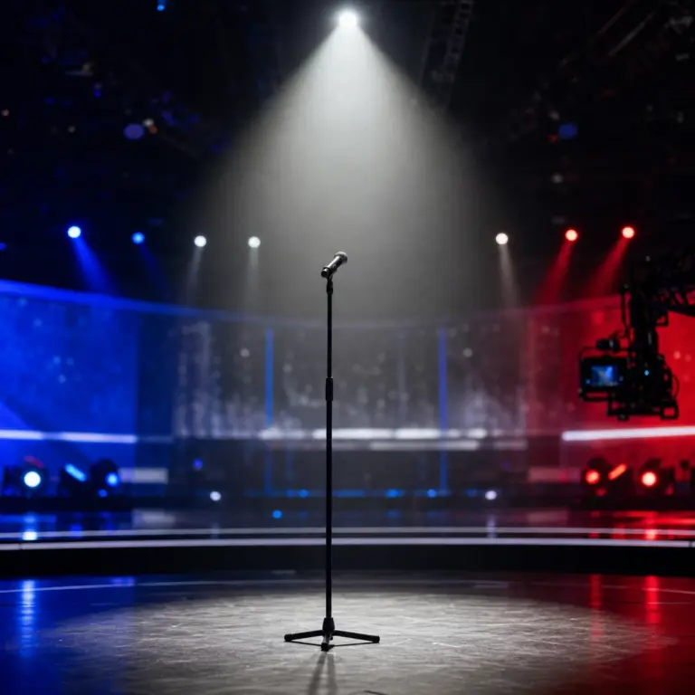 Symboliczne przedstawienie wycofania Czech z udziału w Eurowizji 2027 z powodu ograniczeń budżetowych czeskiej telewizji publicznej