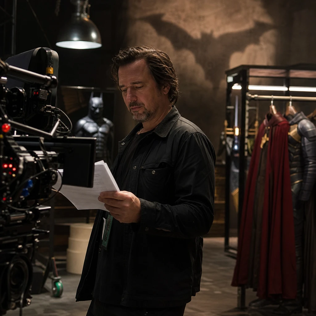 Kulisowe zdjęcie prasowe ilustrujące plotki castingowe wokół filmu o Batmanie i Wonder Woman