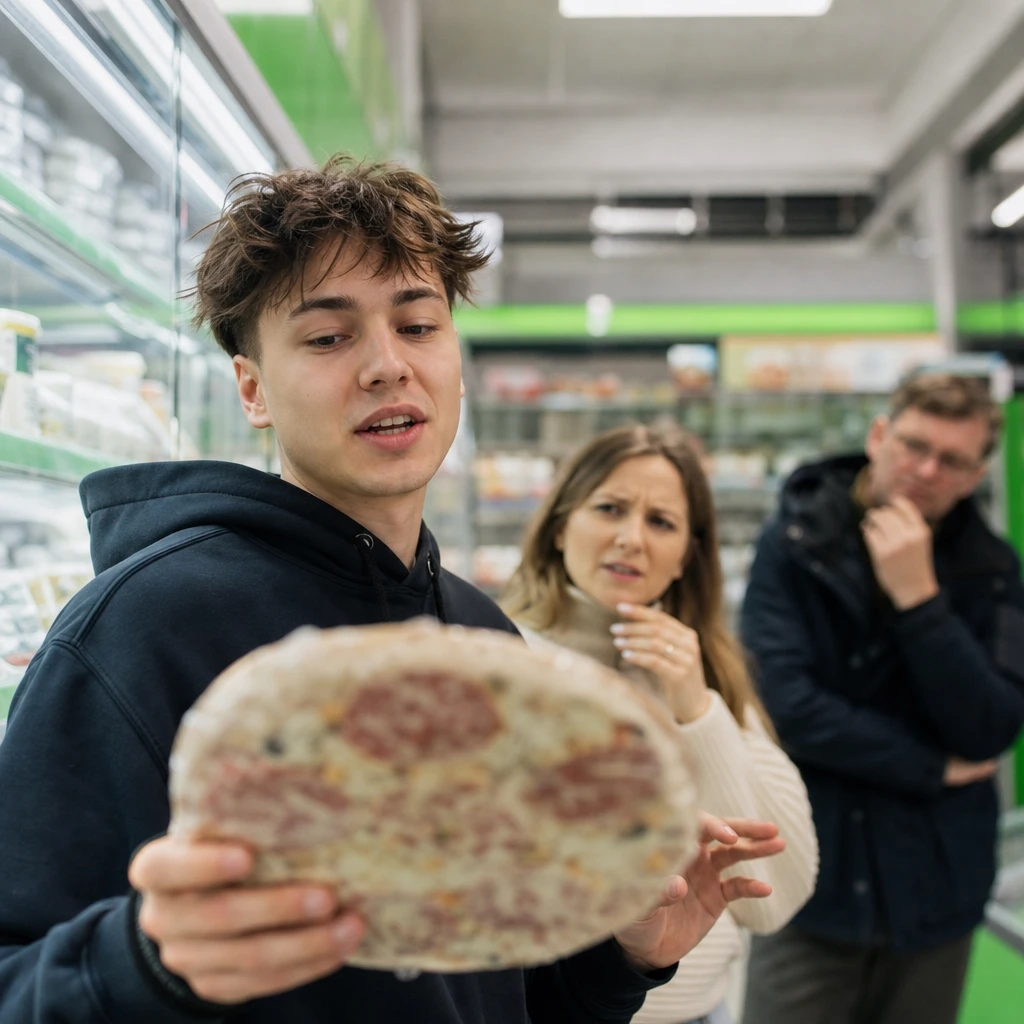 Wprowadzenie autorskiej pizzy influencera kulinarnego do sklepów convenience i reakcje krytyczne