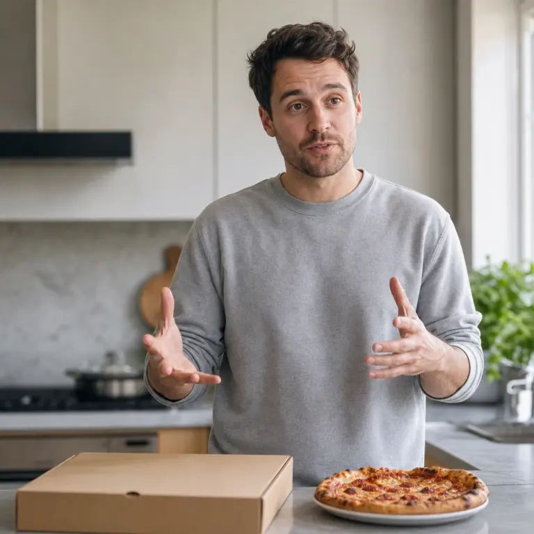Anonimowy twórca internetowy odpowiadający na krytykę własnej mrożonej pizzy