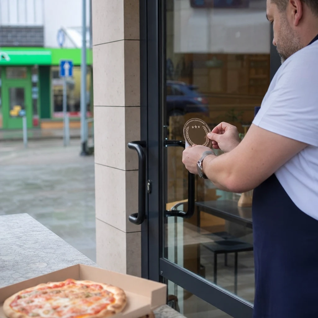 Restauracja we Wrześni z usuwaną naklejką wyróżnienia po kontrowersjach wokół pizzy sprzedawanej w sklepie spożywczym