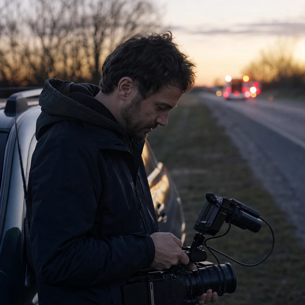 Tragiczny wypadek drogowy operatora i montażysty lokalnej telewizji