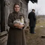 Samotna kobieta w powojennej rzeczywistości, negocjująca przetrwanie i własną niezależność w patriarchalnym społeczeństwie