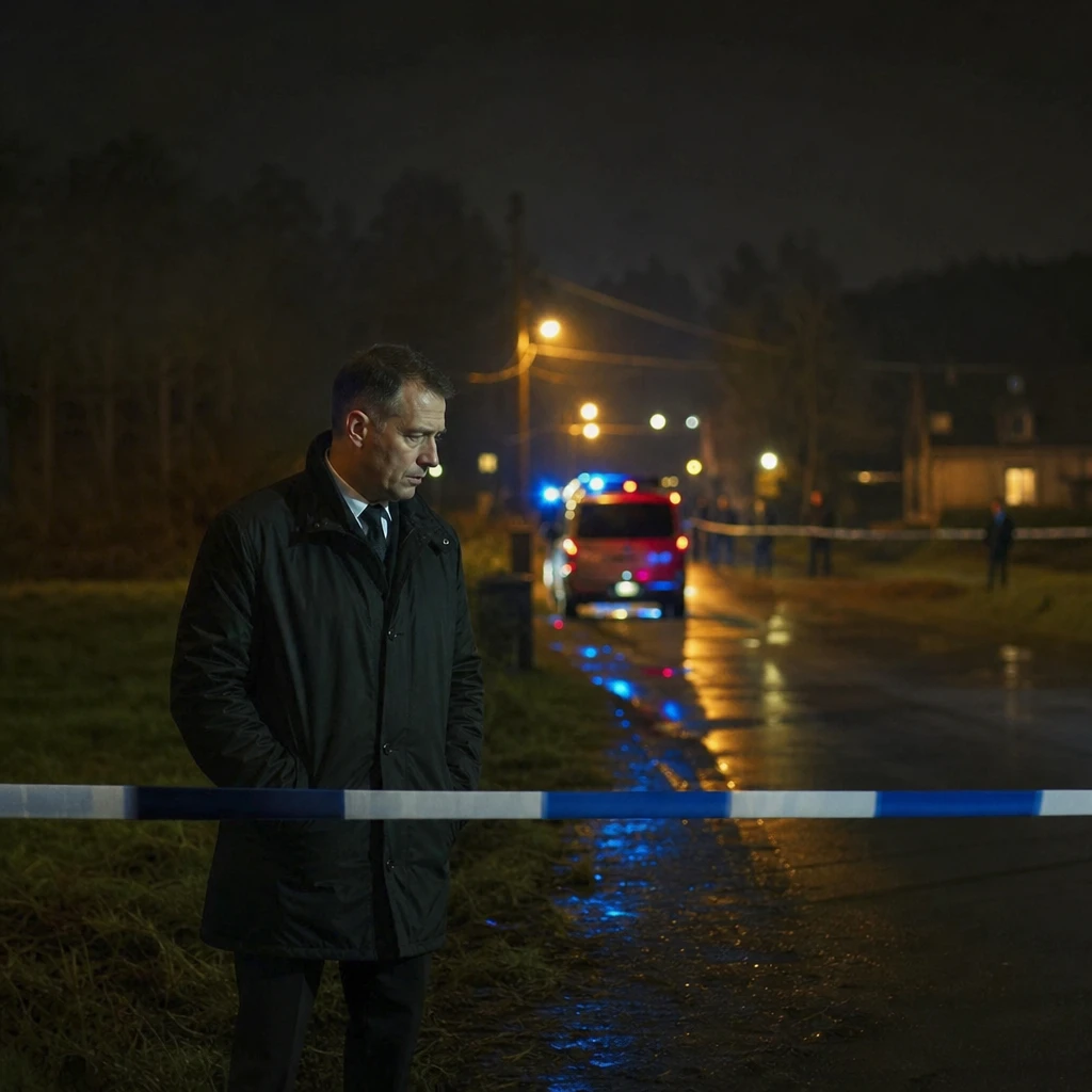 Nocna, mroczna atmosfera polskiego serialu kryminalnego inspirowanego prawdziwą zbrodnią